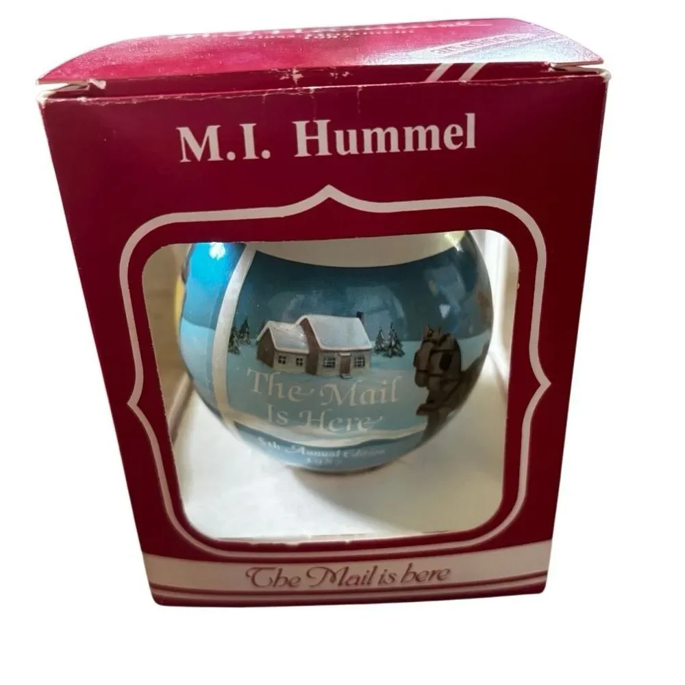 VTG 1987 M.I. Hummel Glass Ornament 